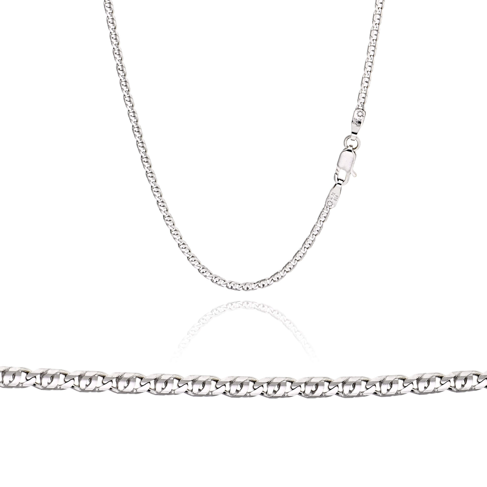 Αλυσίδα από Λευκό Χρυσό 14 Καρατίων 005299