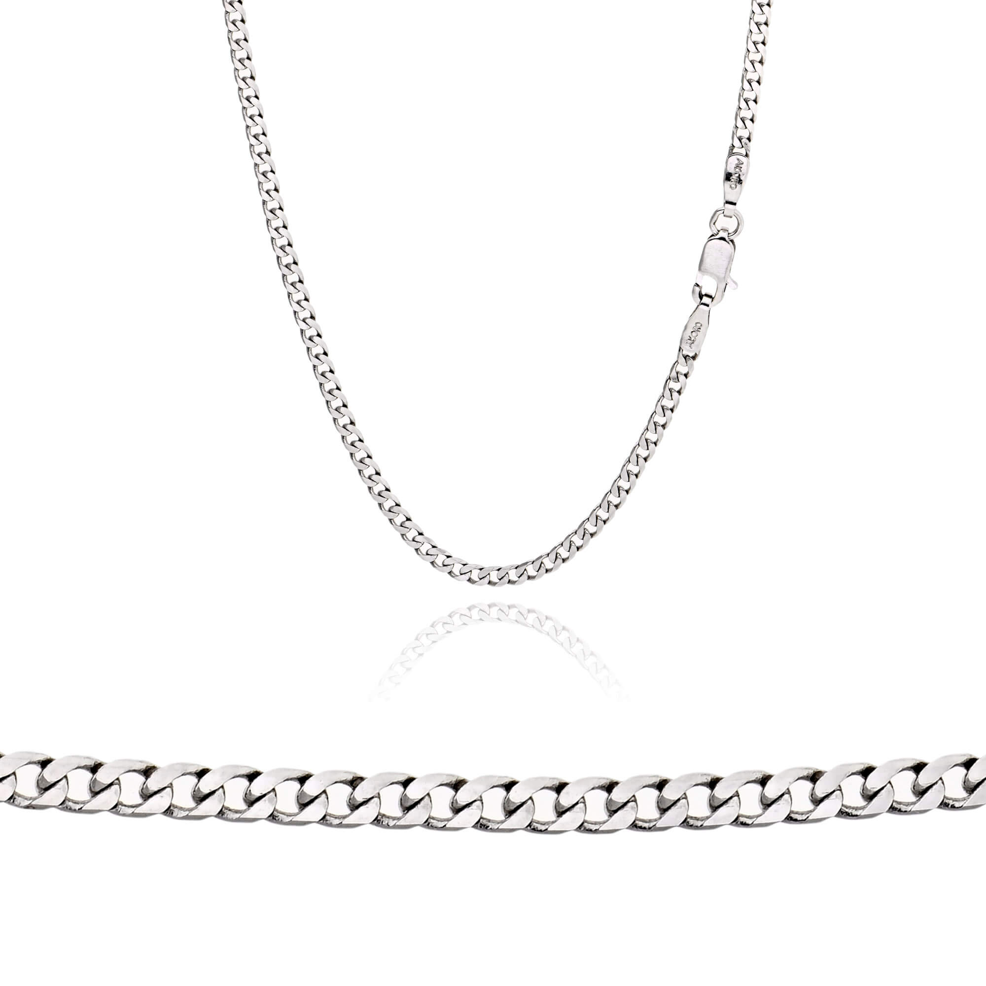 Αλυσίδα απο Λευκό Χρυσό Κ14 015711