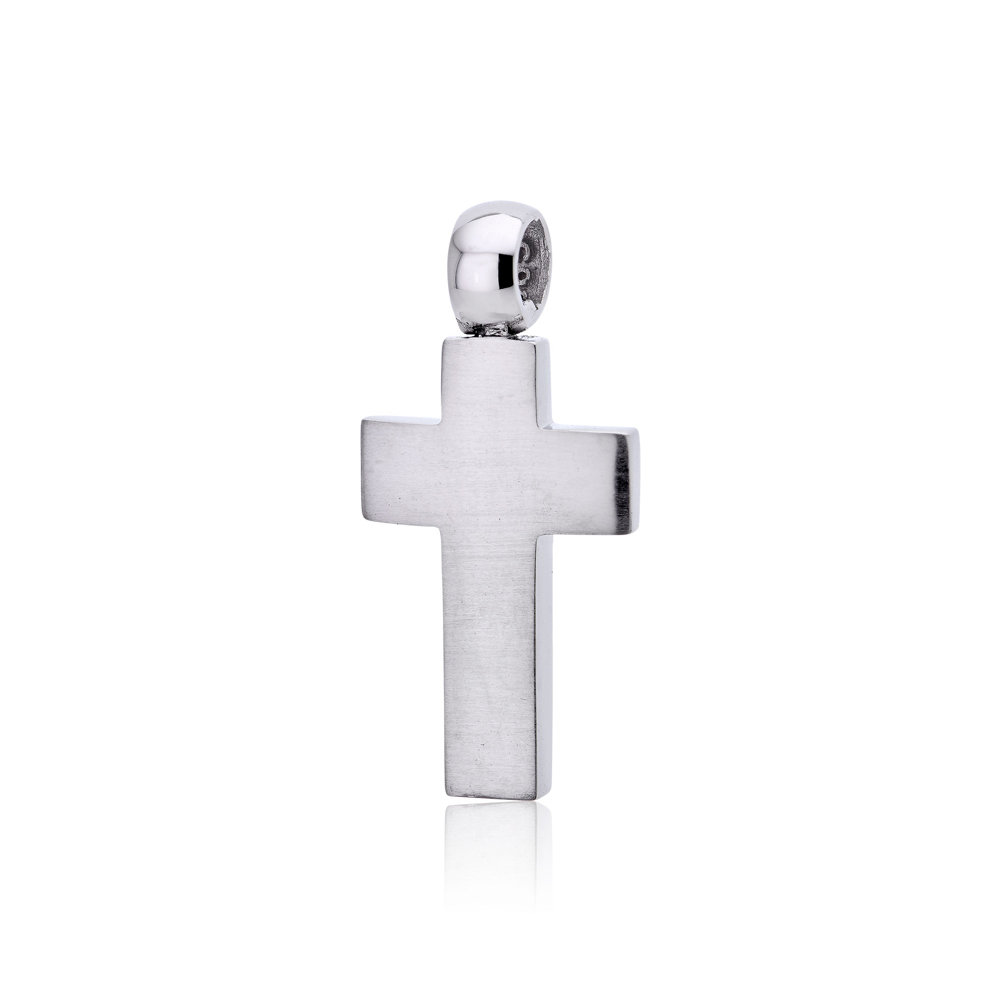 Σταυρός Βάπτισης με Λευκό Χρυσό Κ14 028387