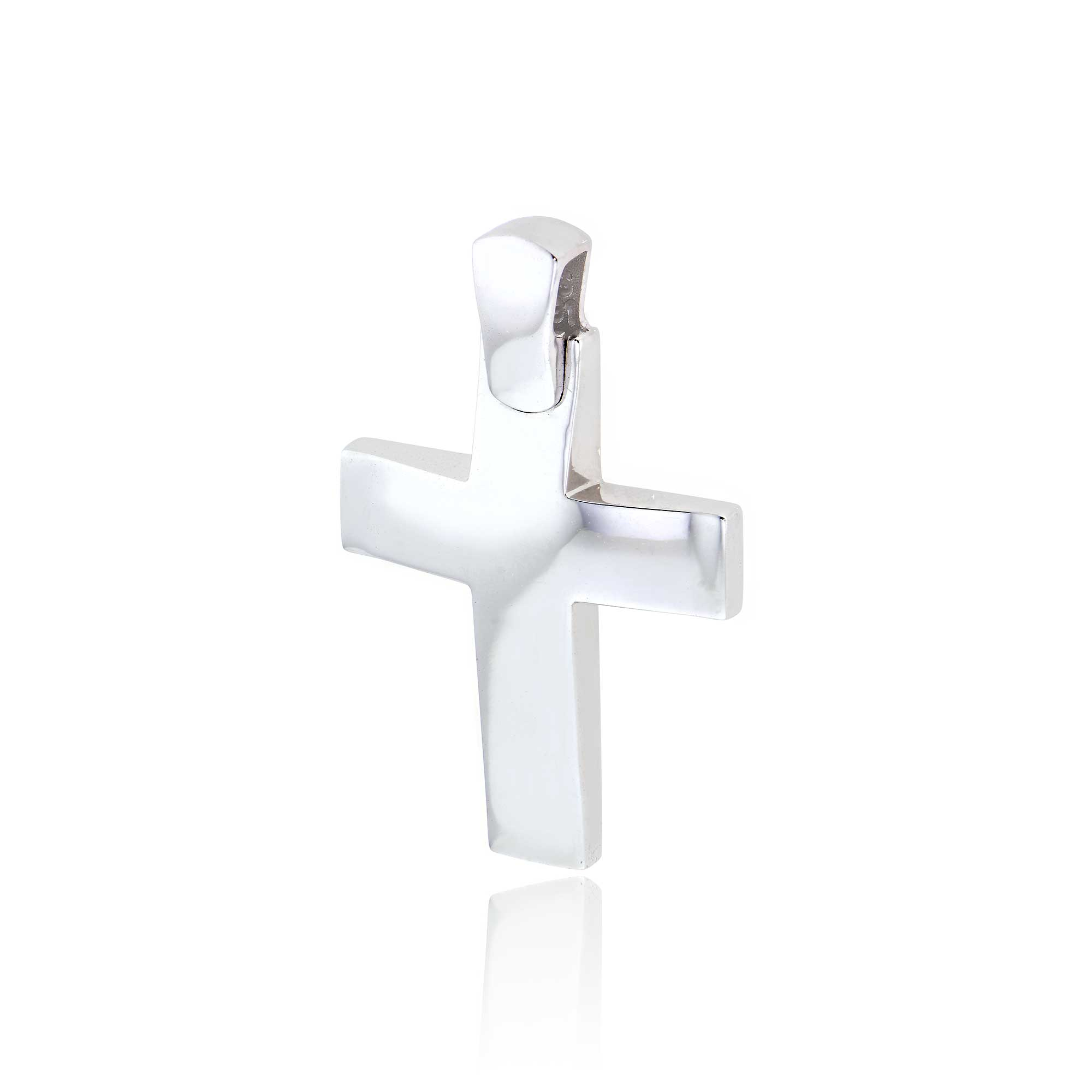 Σταυρός Βάπτισης Val΄Oro για Αγόρι Σκέτος Λευκό Χρυσό Κ14 033138