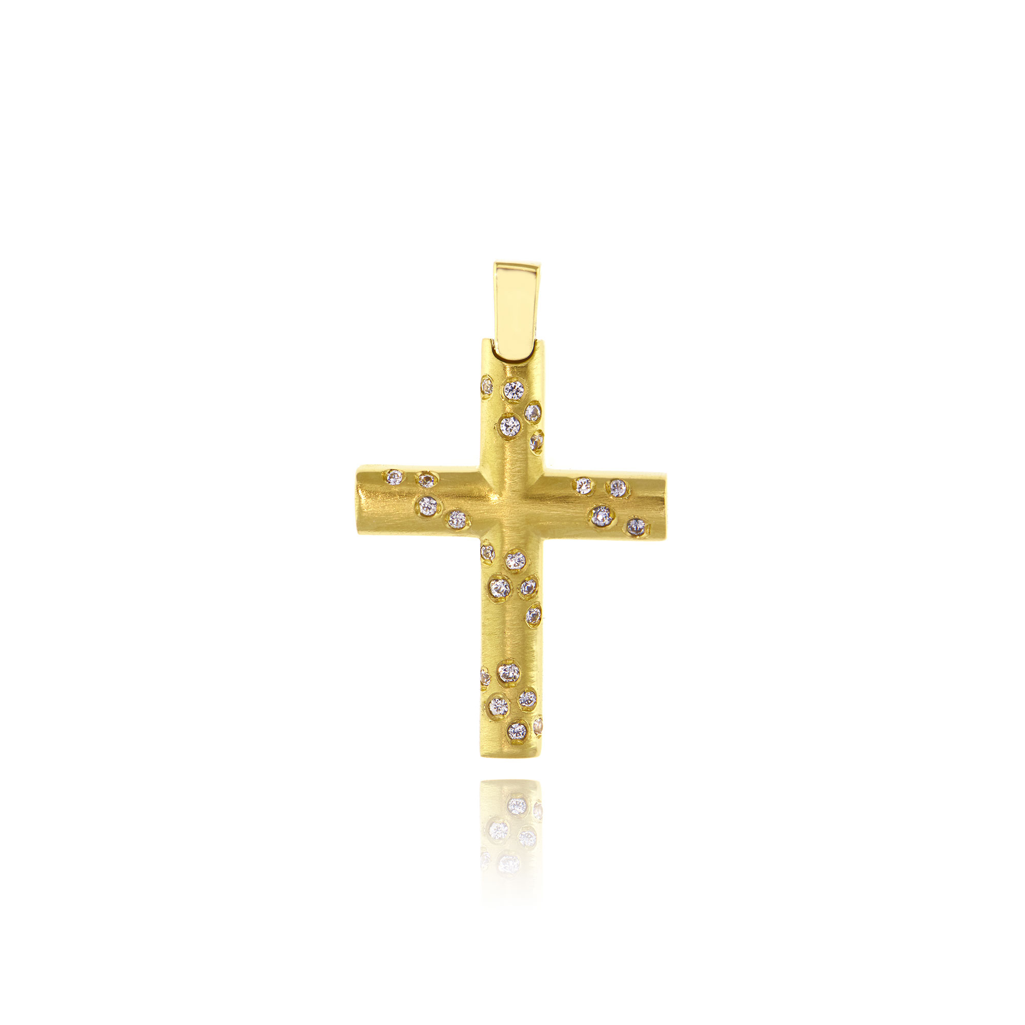 Σταυρός Βάπτισης Val΄Oro για Κορίτσι από Κίτρινο Χρυσό Κ14 034900 034900