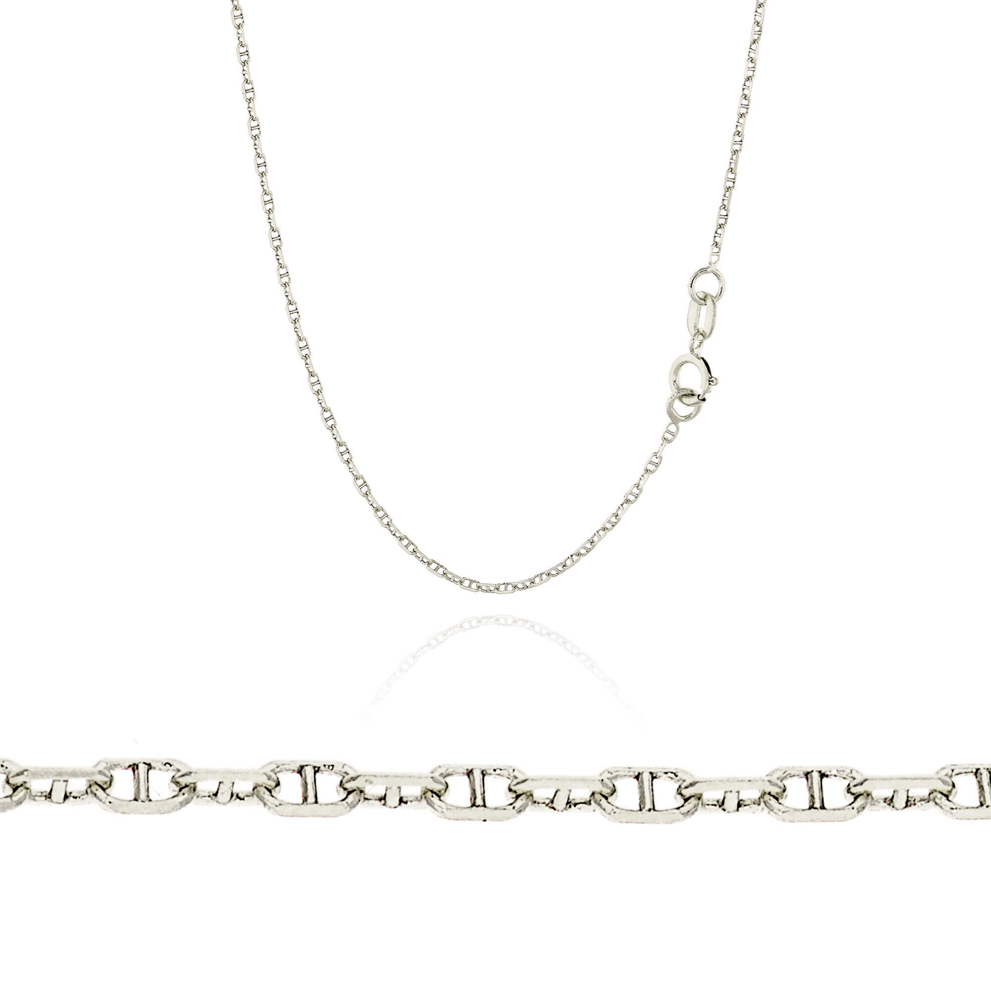 Αλυσίδα από Λευκό Χρυσό 14 Καρατίων 040792