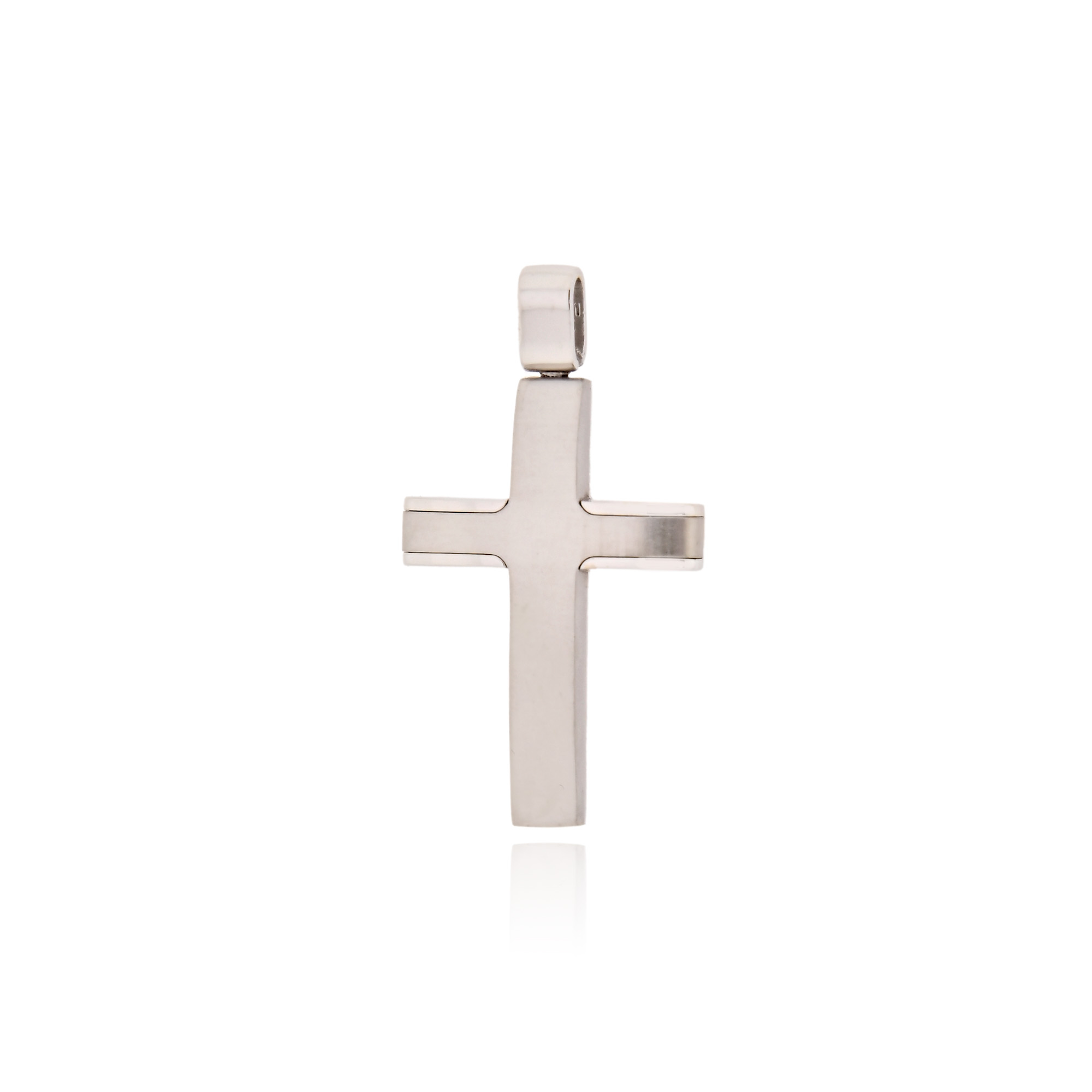 Σταυρός Βάπτισης Val΄Oro για Αγόρι από Λευκό Χρυσό 14 Καρατίων 040831