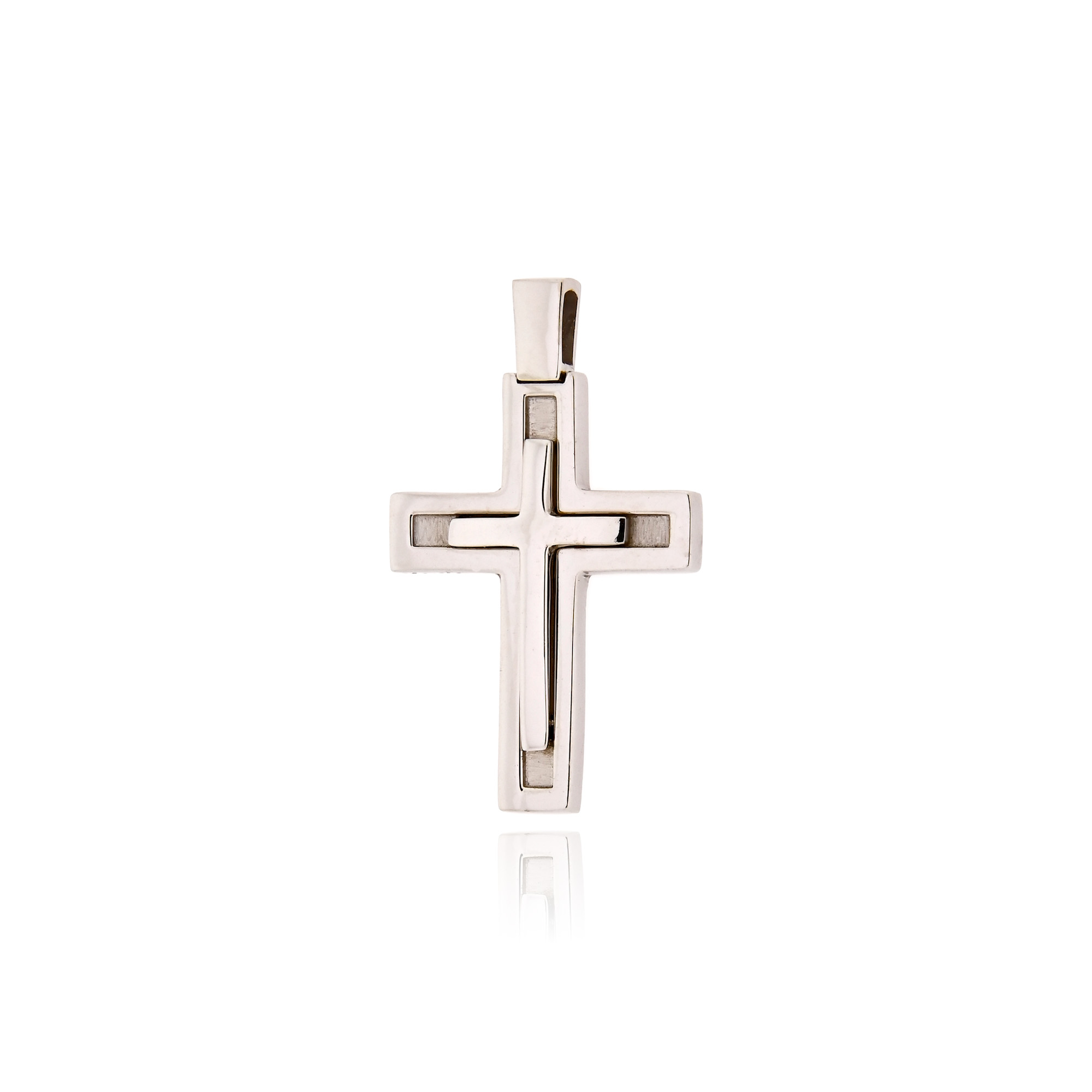 Σταυρός Βάπτισης για Αγόρι Val΄Oro από Λευκό Χρυσό Κ14 041038