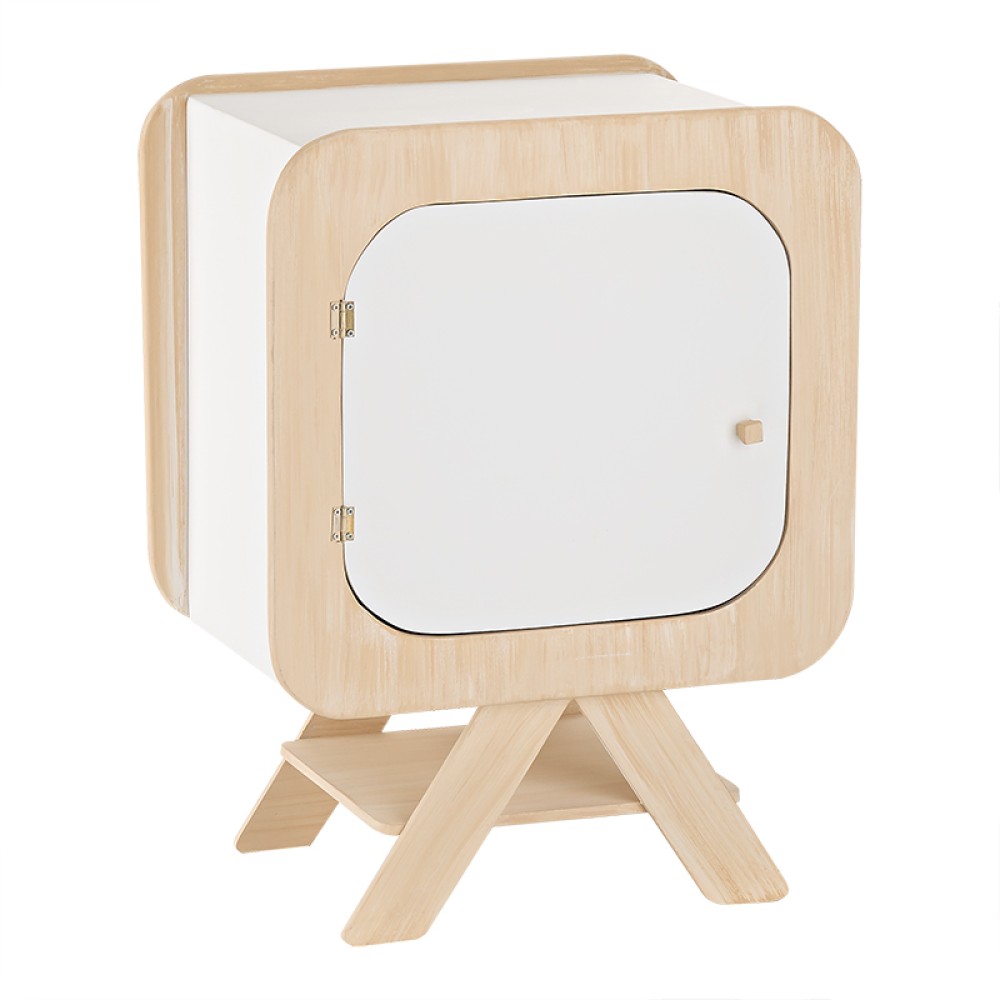 NstNastasia Ξύλινο Κουτί Βάπτισης Κομοδίνο Vintage 1936