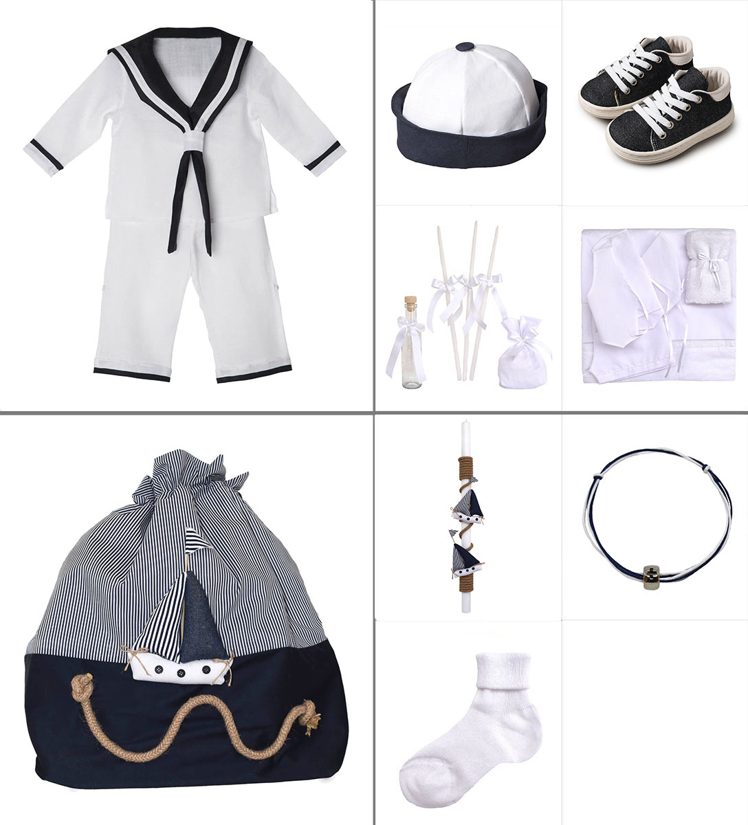 NstNastasia Βαπτιστικό Πακέτο Ολοκληρωμένο 9 τεμάχια 0701