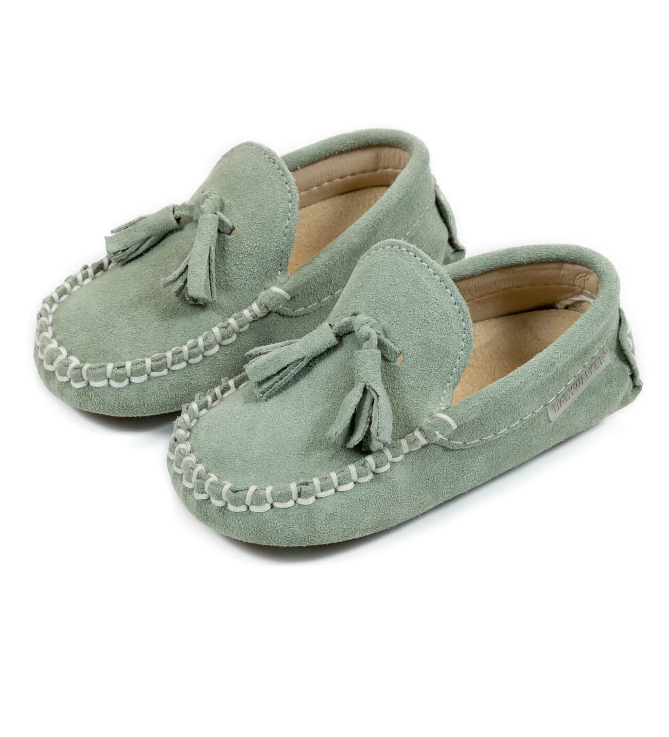 Babywalker Loafer Δερμάτινο Μέντα