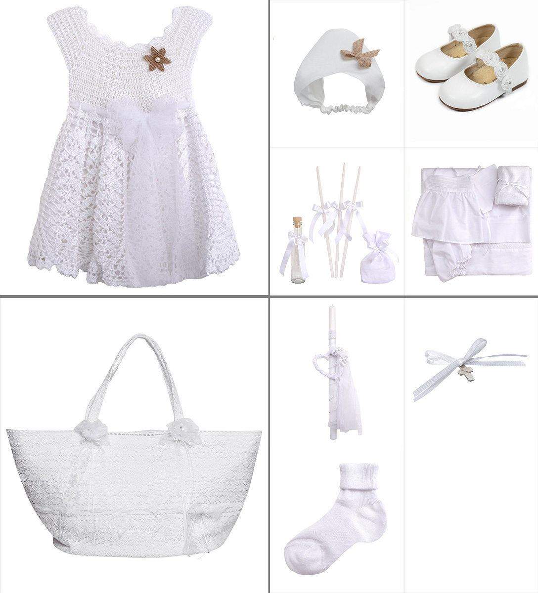 NstNastasia Βαπτιστικό Πακέτο Ολοκληρωμένο 9τεμάχια 0620