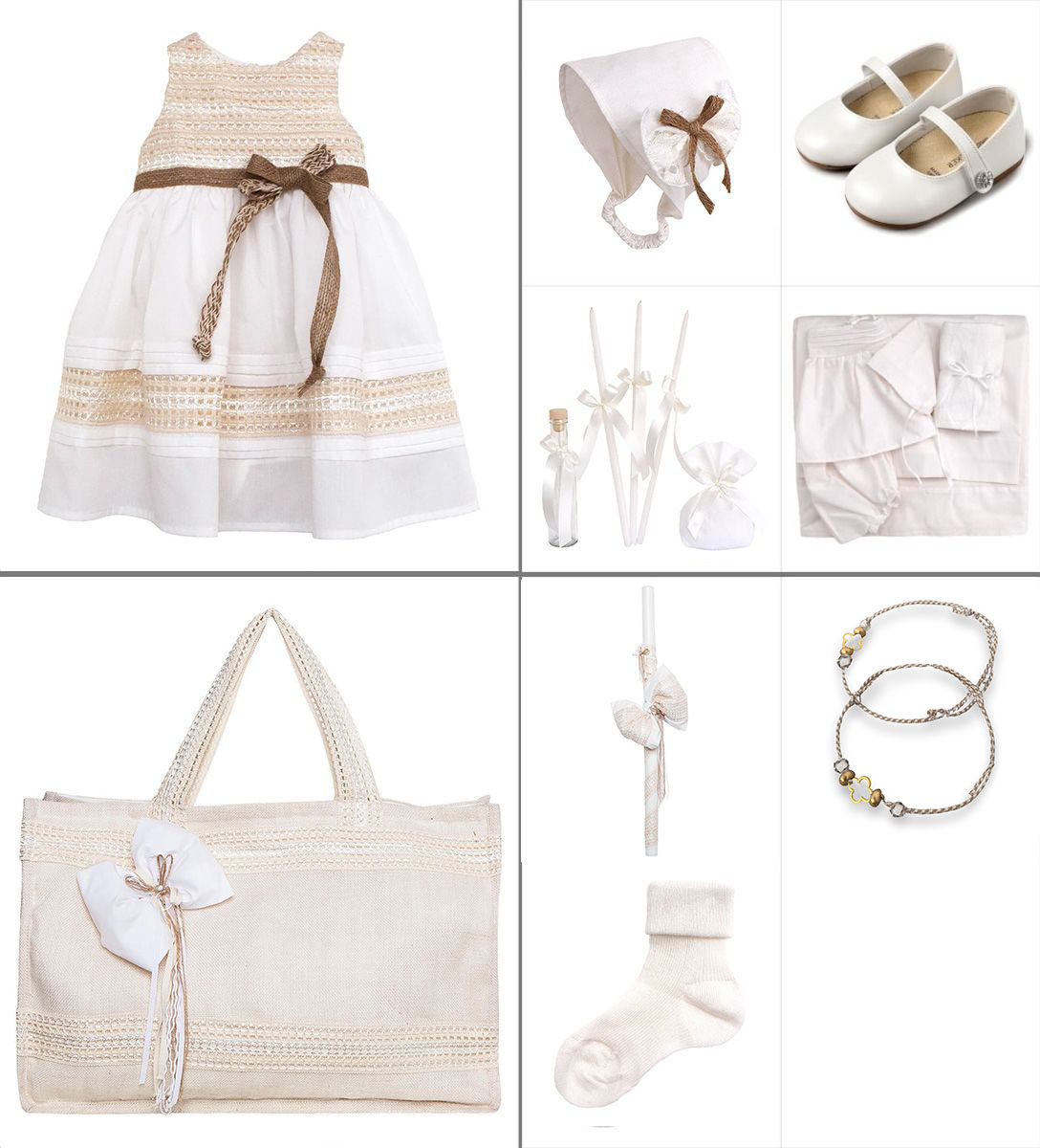 NstNastasia Βαπτιστικό Πακέτο Ολοκληρωμένο 9τεμάχια 0623