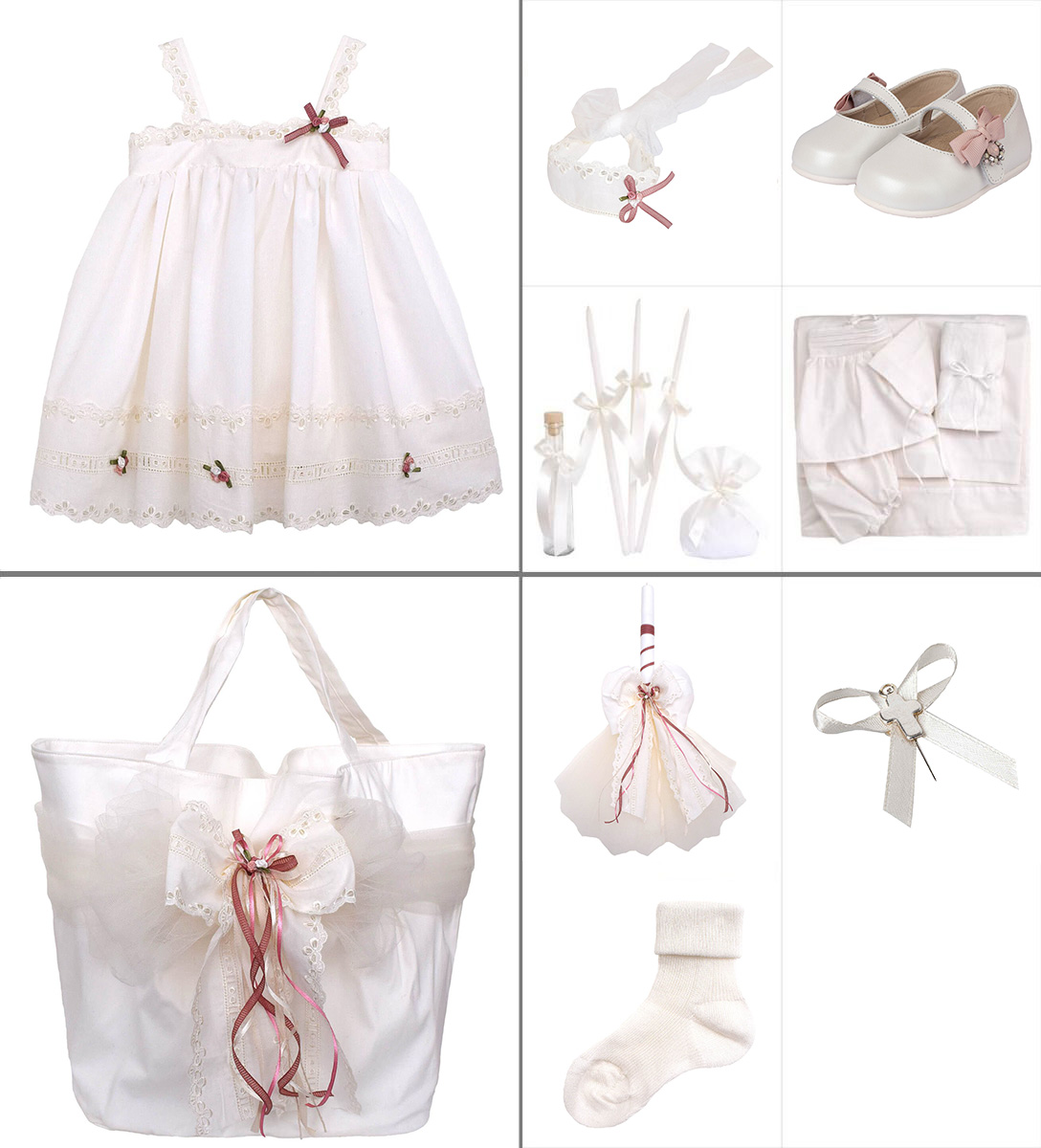 NstNastasia Βαπτιστικό Πακέτο Ολοκληρωμένο 9τεμάχια 0626