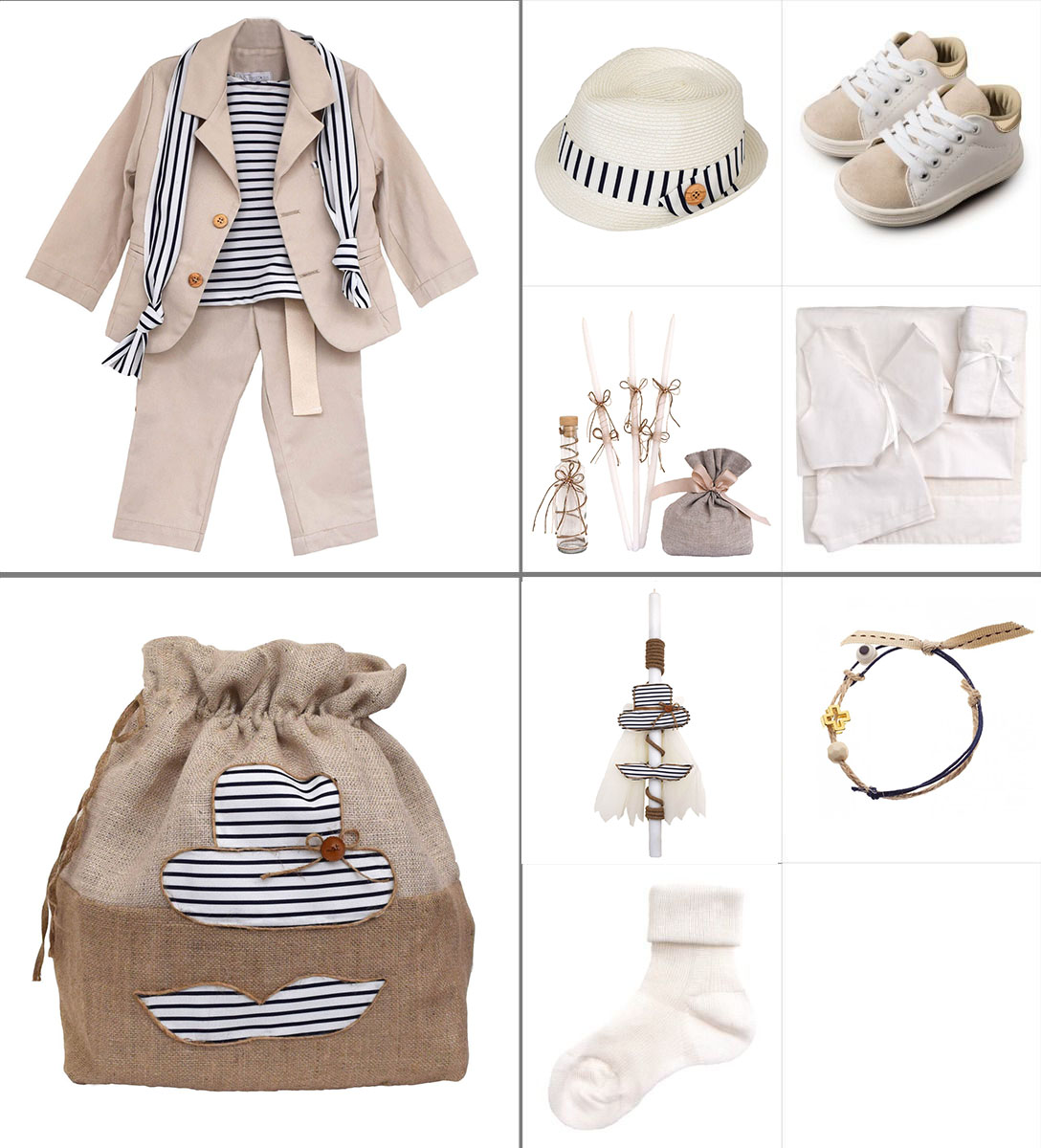 NstNastasia Βαπτιστικό Πακέτο Ολοκληρωμένο 9 τεμάχια 0684