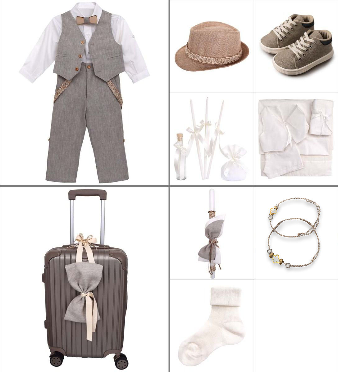 NstNastasia Βαπτιστικό Πακέτο Ολοκληρωμένο 9 τεμάχια 0587