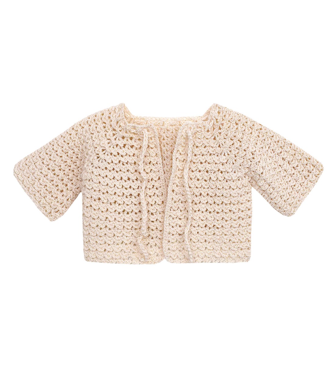 NstNastasia Βαπτιστικό μπολερό πλεκτό Princess Elvira of Castile 0210