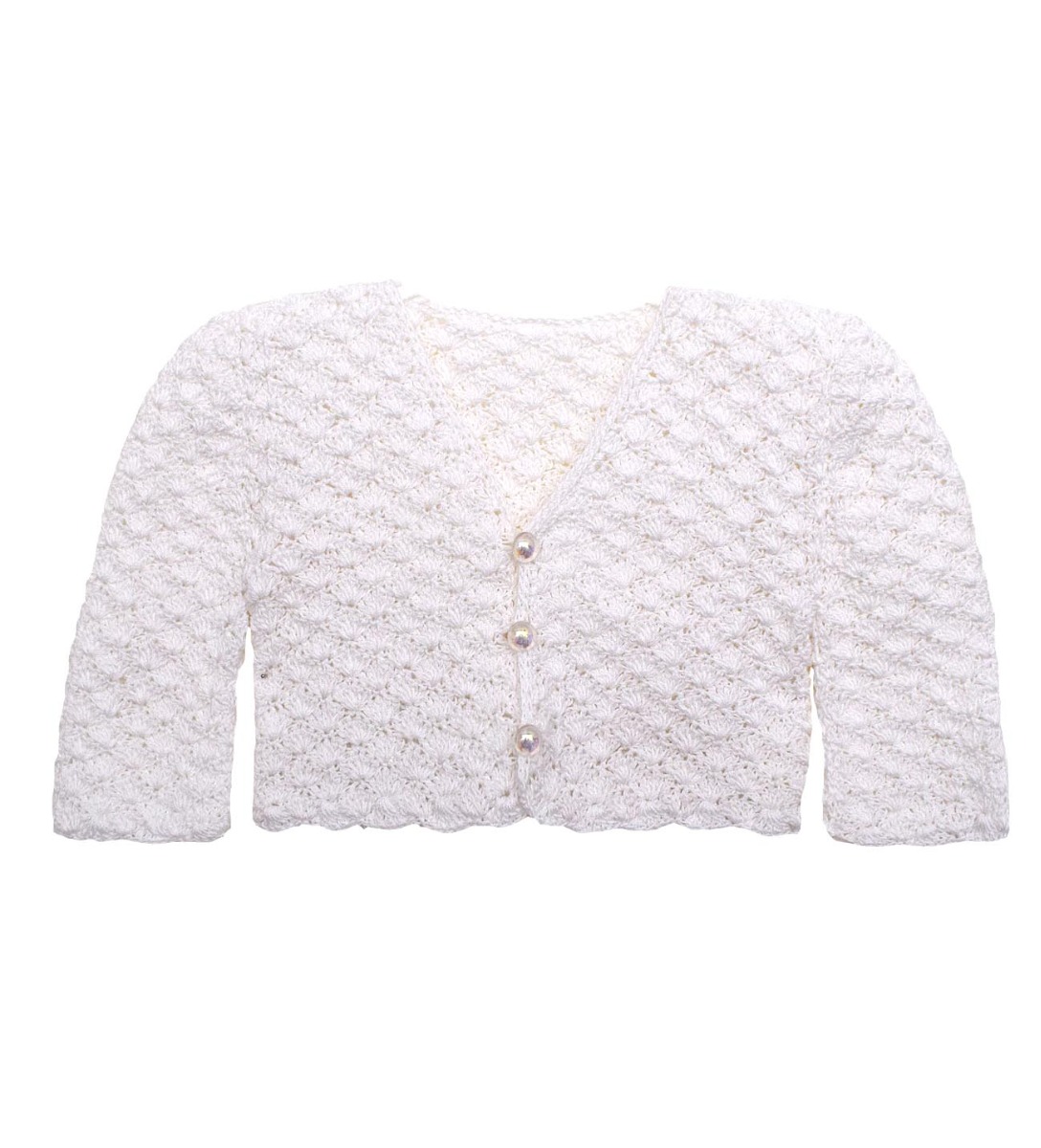 Βαπτιστικό μπολερό πλεκτό Princess Louisa Maria 0213