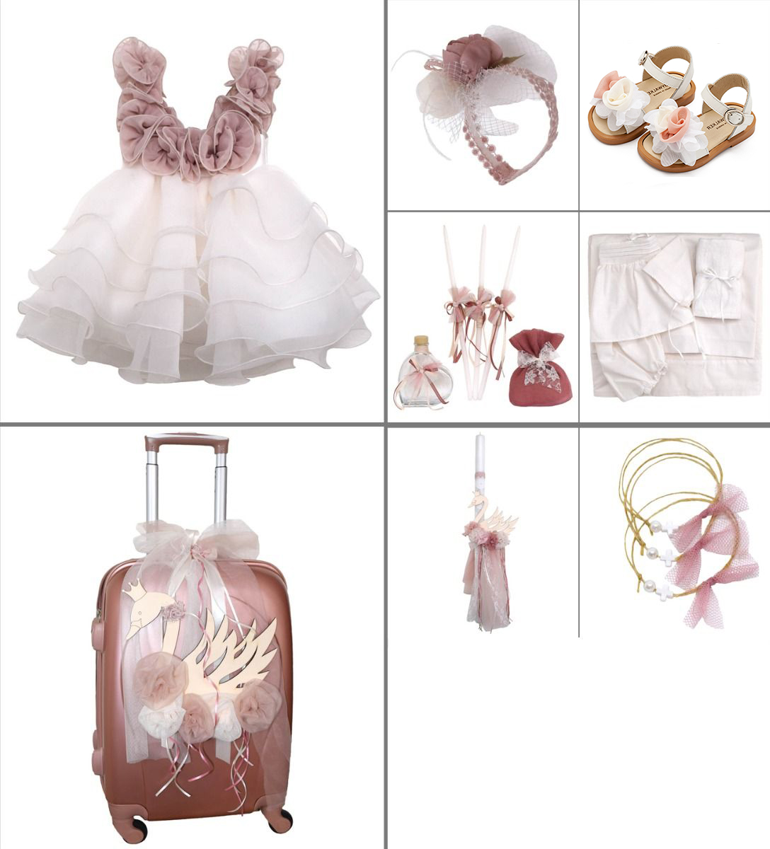 NstNastasia Βαπτιστικό Πακέτο Ολοκληρωμένο 8τεμάχια 0548