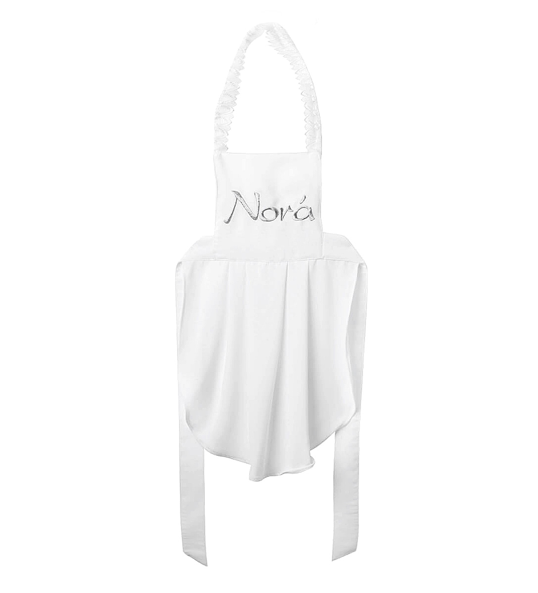 NstNastasia Ποδιά Νονάς Ασημί κεντημένα γράμματα 0570