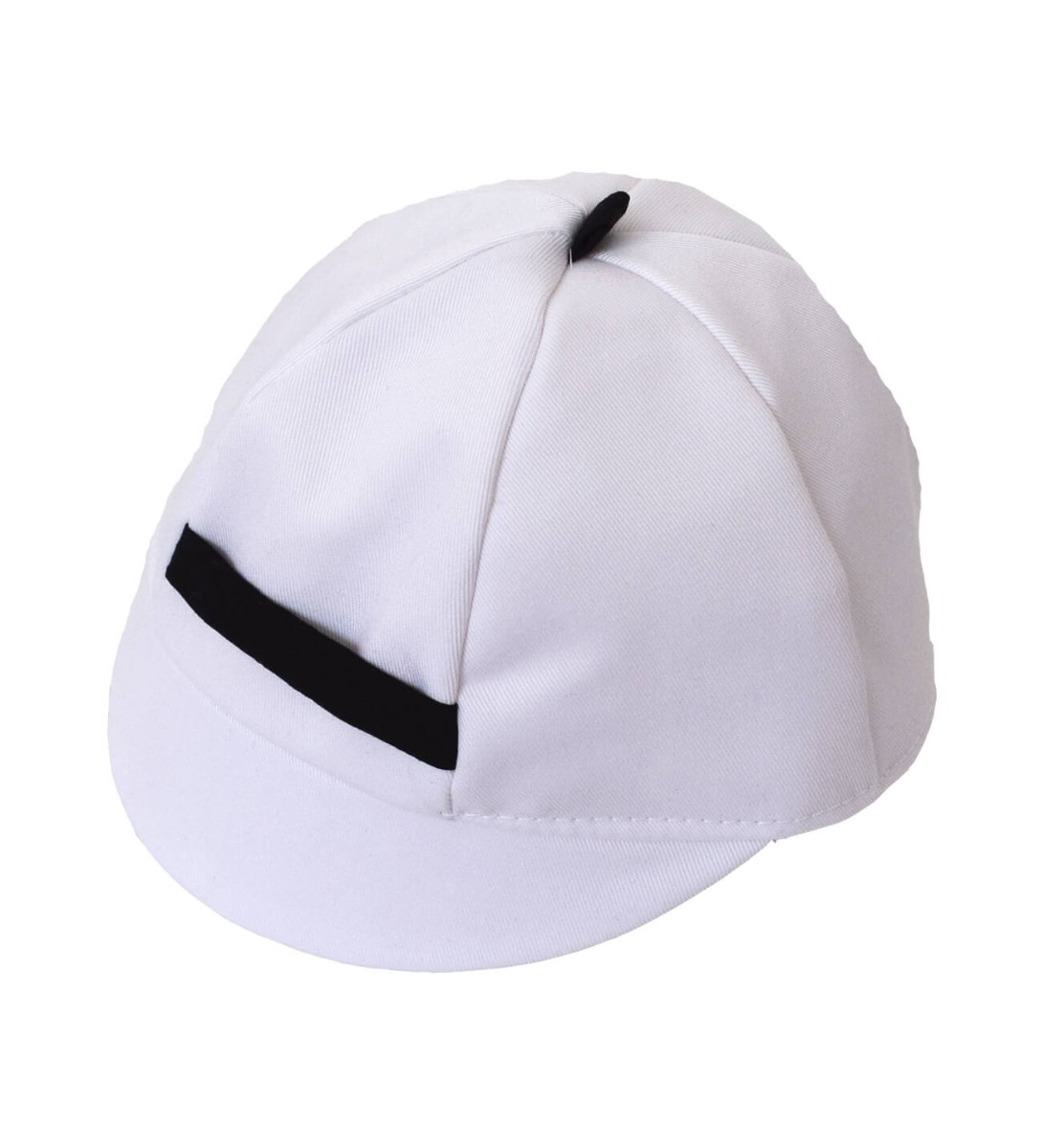NstNastasia Βαπτιστικό Kαπέλο Τζόκεϊ Λευκό Φάσα Μαύρη 3914