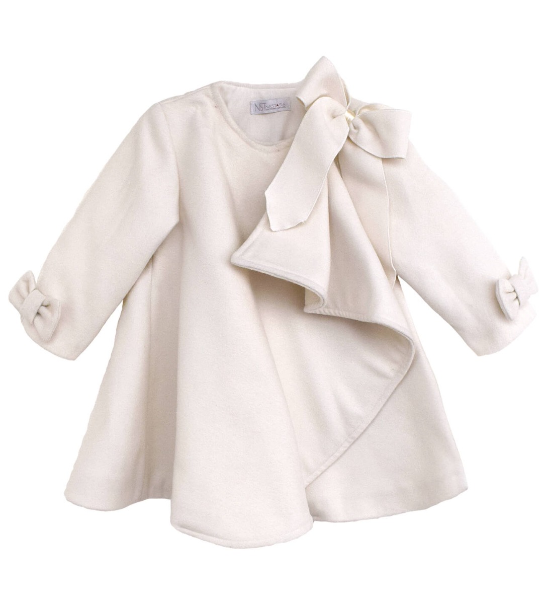 NstNastasia Βαπτιστικό παλτό Princess Caroline Matilda 4042