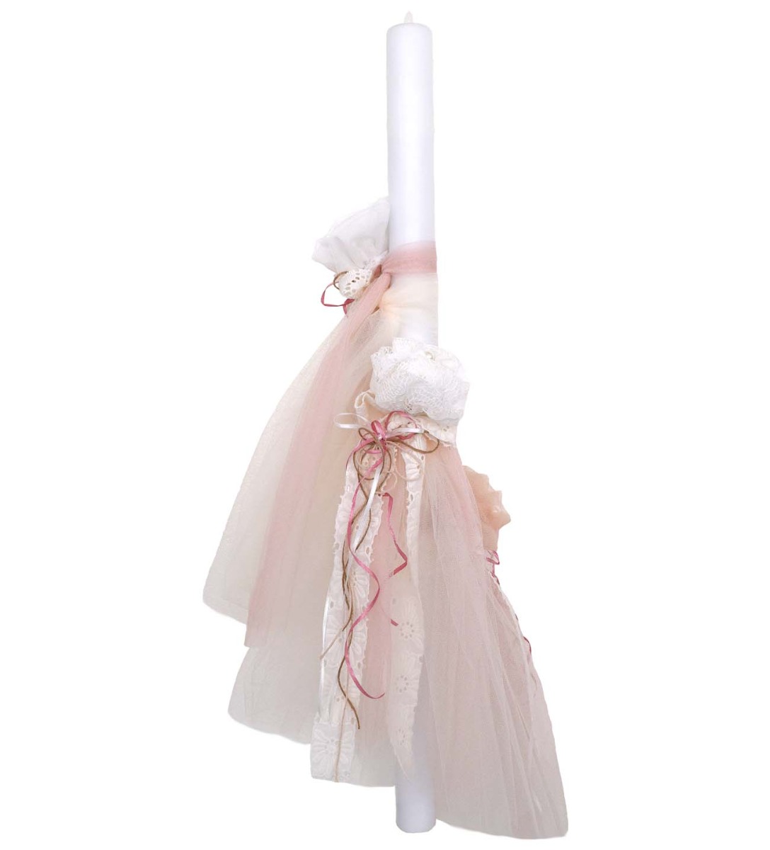 NstNastasia Λαμπάδα Βάπτισης Λουλούδια Σάπιο Μήλο 0723