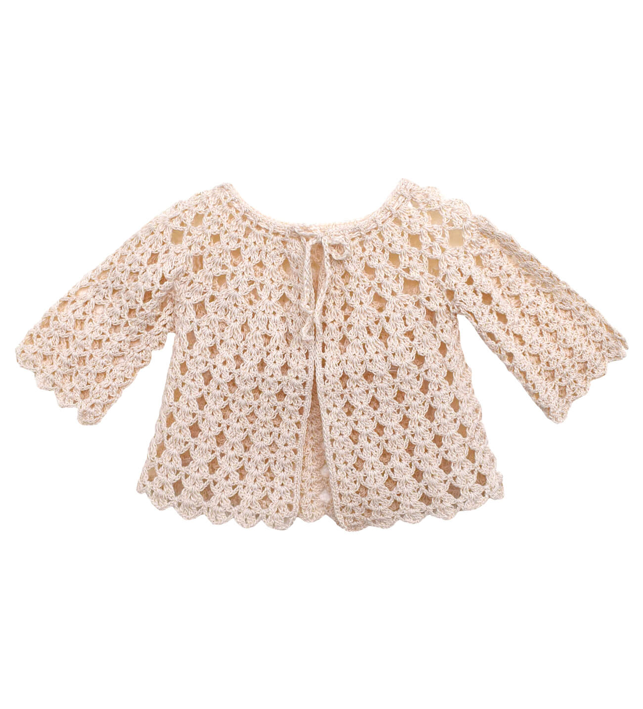 NstNastasia Βαπτιστικό μπολερό πλεκτό Princess Charlene 0459