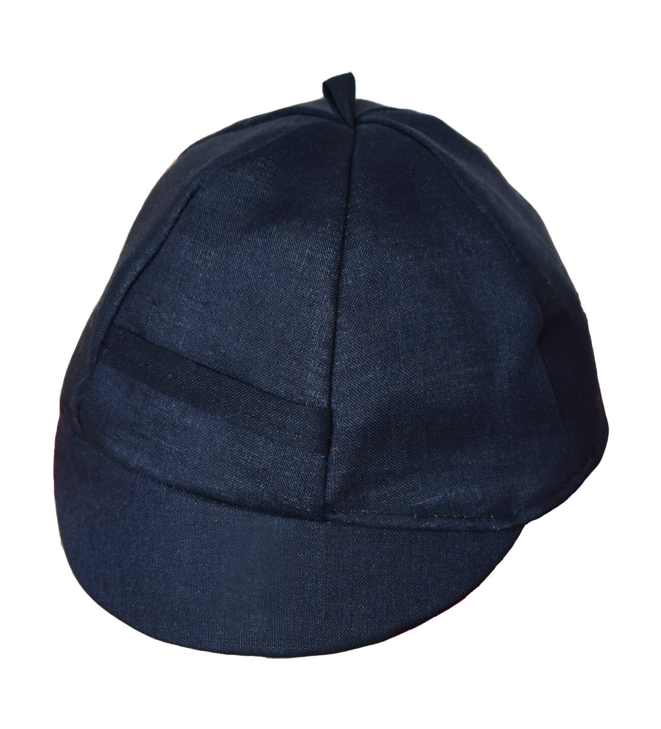 NstNastasia Βαπτιστικό Kαπέλο Τζόκεϊ Μπλε Λινό 3947