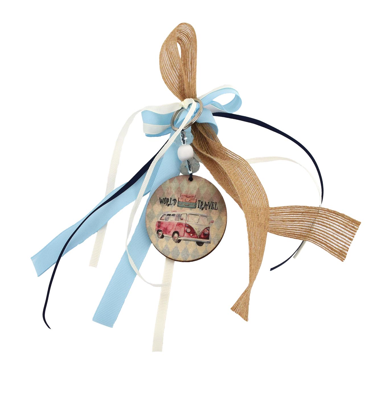 NstNastasia Μπομπονιέρες βάπτισης Μπρελόκ θέμα Αυτοκινητάκι 1079