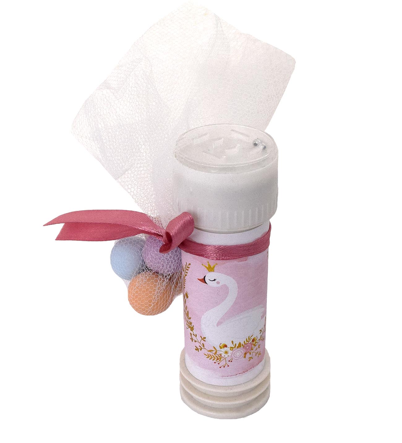 NstNastasia Μπομπονιέρες βάπτισης Σαπουνόφουσκες θέμα Κύκνος 1095