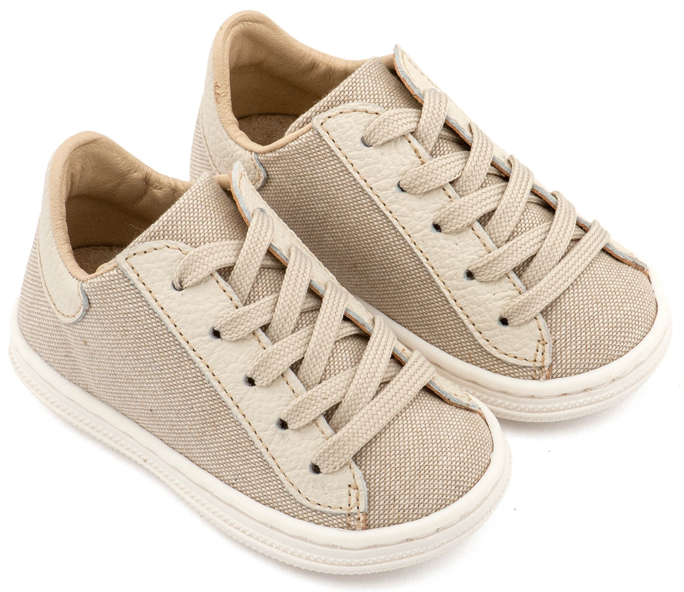 Babywalker Βαπτιστικά Δετά Ημίμποτα BS3093 Μπεζ