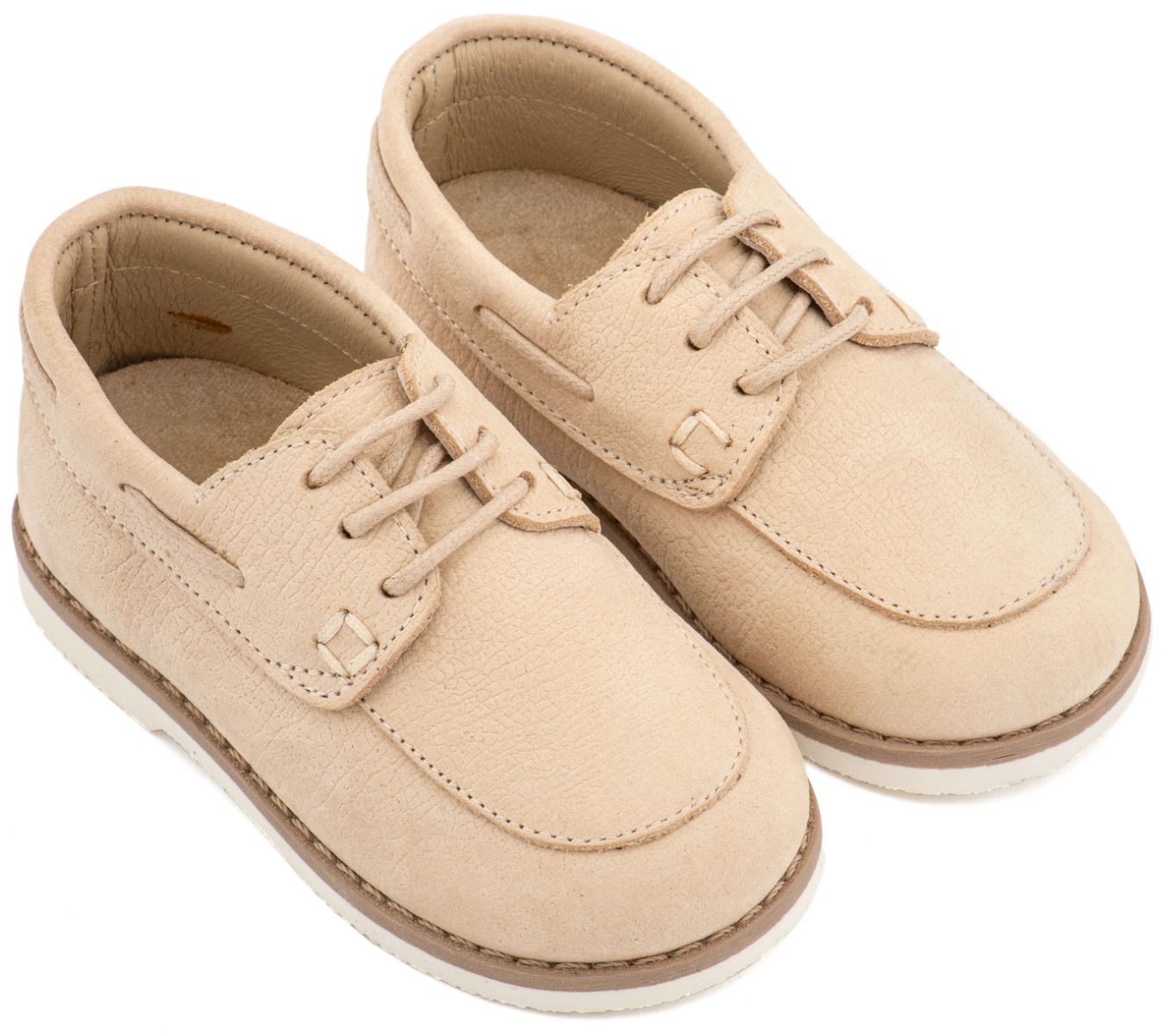 Babywalker Βαπτιστικά Δετό Δερμάτινο Μοκασίνι BW 4308 Μπεζ