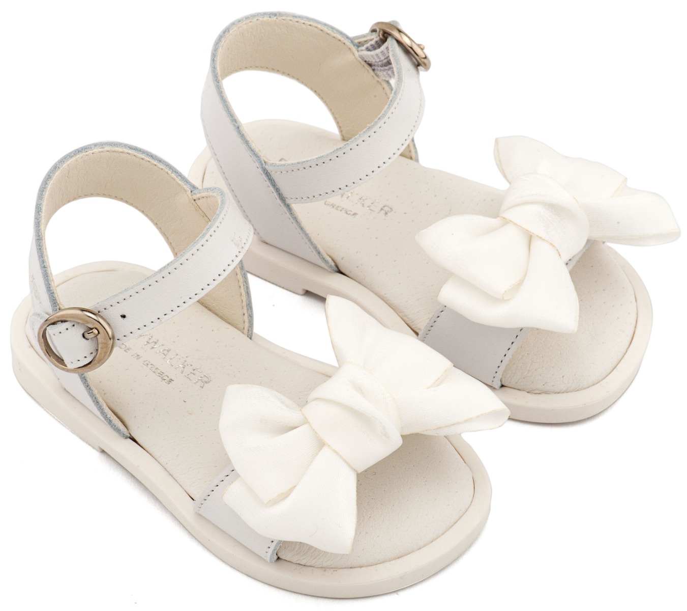 Babywalker Βαπτιστικά Πέδιλα με Διακοσμητικό Οργάντζας BW4892 Λευκό