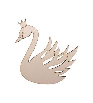 Ξύλινος Κύκνος με φτερά 0029