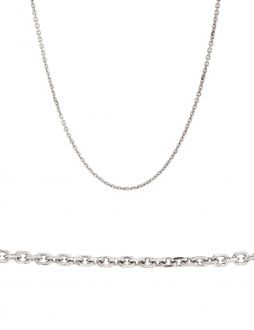Γυναικεία Αλυσίδα Ρολό από Λευκό Χρυσό 18 Καρατίων 039860