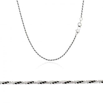 Αλυσίδα Λαιμού από Λευκό Χρυσό 14 Καρατίων  005104