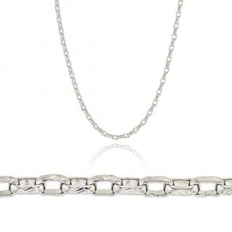 Αλυσίδα Λαιμού Λευκό Χρυσό Κ14 007764