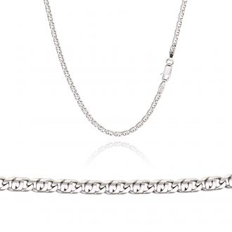 Αλυσίδα από Λευκό Χρυσό 14 Καρατίων 008195