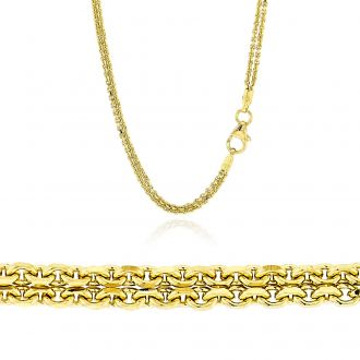 Αλυσίδα Λαιμού Κίτρινο Χρυσό 18 Καρατίων Κ18 010049