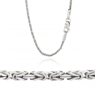 Αλυσίδα από Λευκό Χρυσό 14 Καρατίων 011211