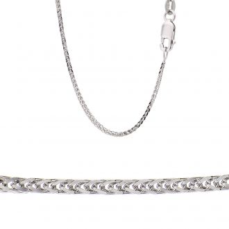 Αλυσίδα Λαιμού απο Λευκό Χρυσό 14 Καρατίων 013907