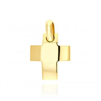 Σταυρός από Κίτρινο Χρυσό Κ14 015554