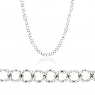 Γυναικεία Αλυσίδα Λαιμού από Λευκό Χρυσό 14 Καρατίων 016583