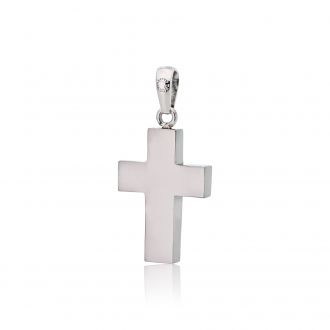 Σταυρός Βάπτισης με Λευκό Χρυσό Κ14 028502