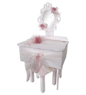 Ξύλινη τουαλέτα βάπτισης με καθρέφτη