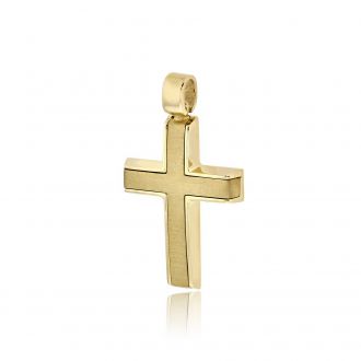 Σταυρός Βάπτισης για Αγόρι Val΄Oro Σκέτος από Κίτρινο Χρυσό Κ14 033118