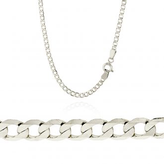 Αλυσίδα Λαιμού από Λευκό Χρυσό 14 Καρατίων 035173