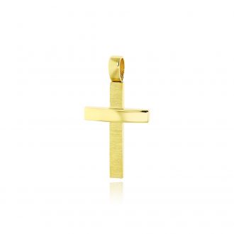 Σταυρός Βάπτισης για Αγόρι από Κίτρινο Χρυσό Κ14 035395