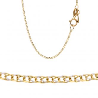 Γυναικεία Αλυσίδα από Λευκό & Κίτρινο Χρυσό 14 Καρατίων