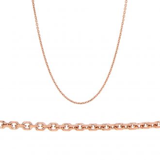 Γυναικεία Αλυσίδα από Ροζ Χρυσό 14 Καρατίων 035928