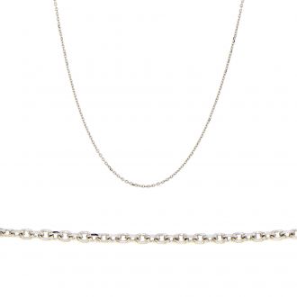 Αλυσίδα Λαιμού από Λευκό Χρυσό 14 Καρατίων 037054