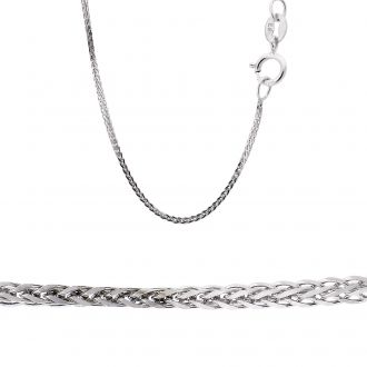 Αλυσίδα Σπίγγα από Λευκό Χρυσό 14 Καρατίων 039999