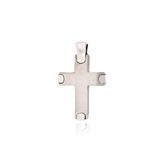 Βαπτιστικός Σταυρός Val΄Oro για Αγόρι Σκέτος Λευκό Χρυσό Κ14 040830